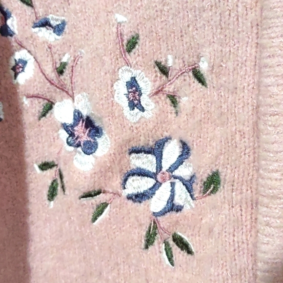 Vintage Derek Hart from varsity sweater embroidered zipper jacket Soft plush Med - Picture 3 of 8